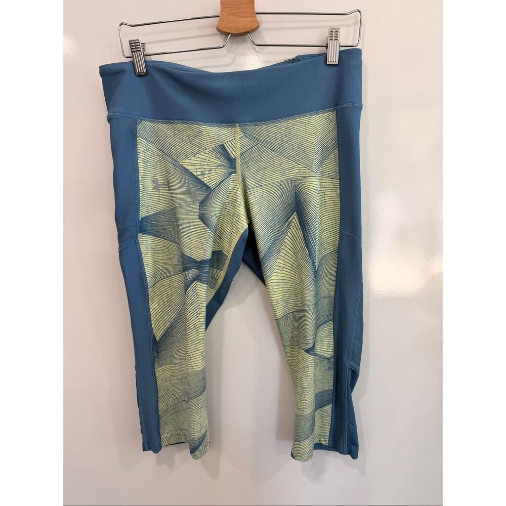 Under Armour‎ HeatGear Crop Leggings XL Blue